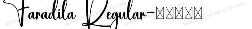 Faradila Regular字体转换